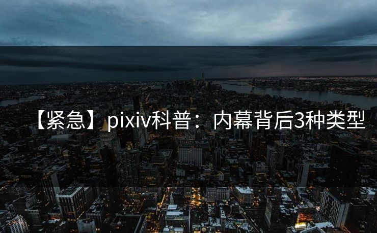 【紧急】pixiv科普：内幕背后3种类型  第1张